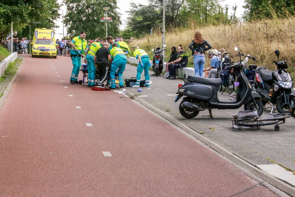 Fietser zwaargewond na ongeval