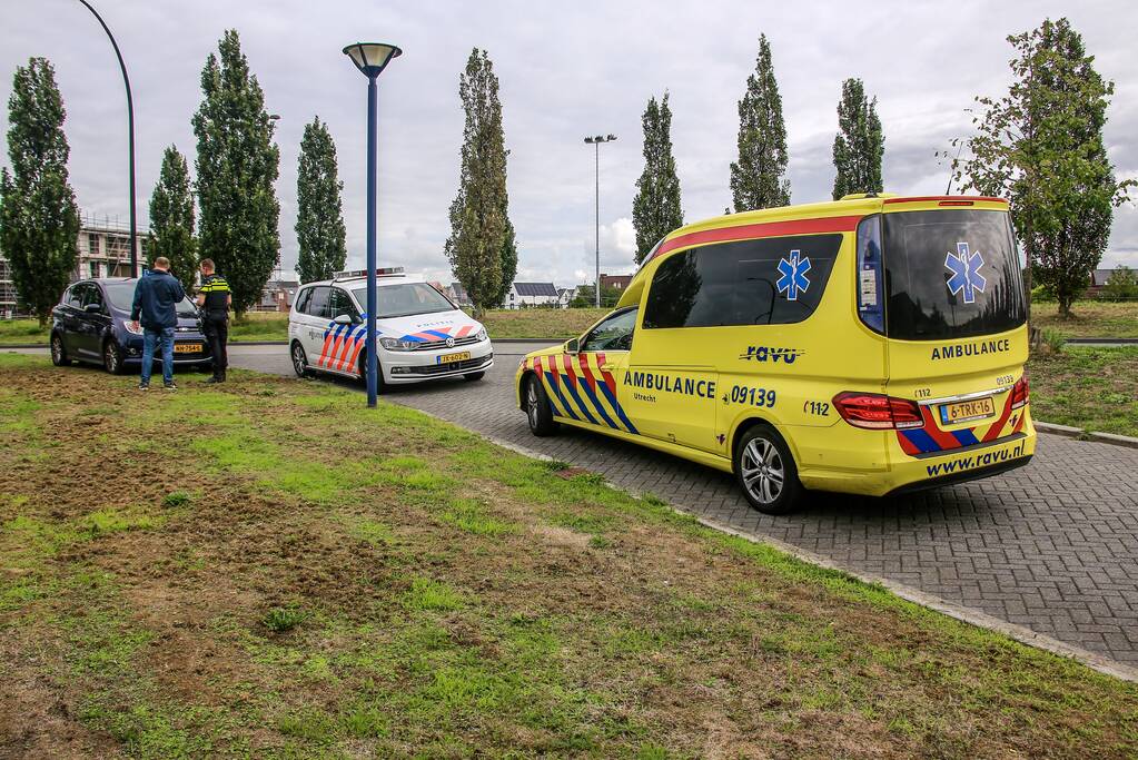 Overstekende fietsster aangereden