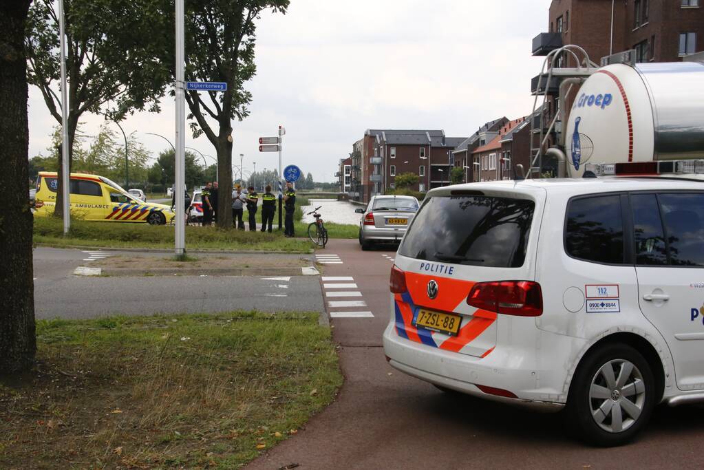 Fietser gewond na aanrijding met auto