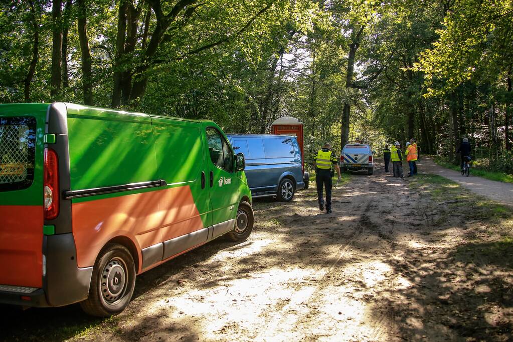 Granaat gevonden langs spoor