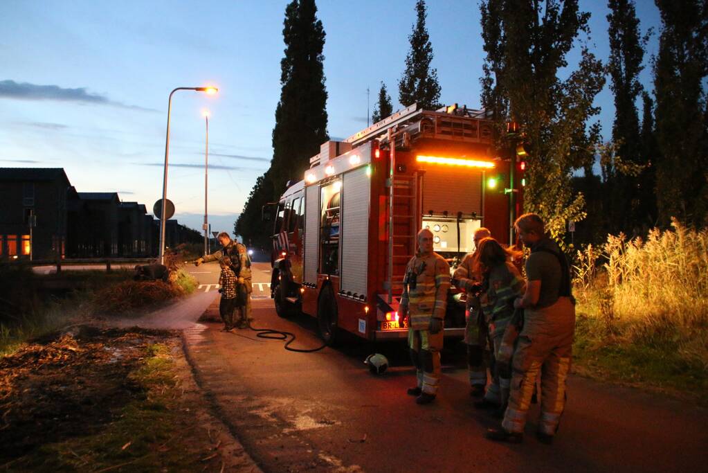 Lean (10) en Alec (8) blussen brand