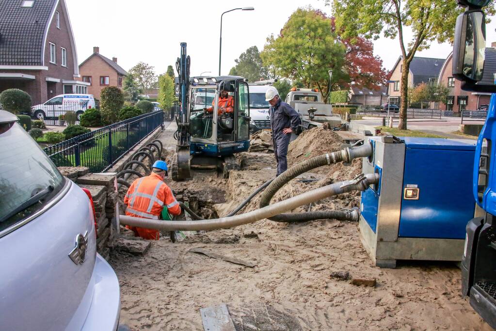 Woningen zonder water door flinke waterlekkage