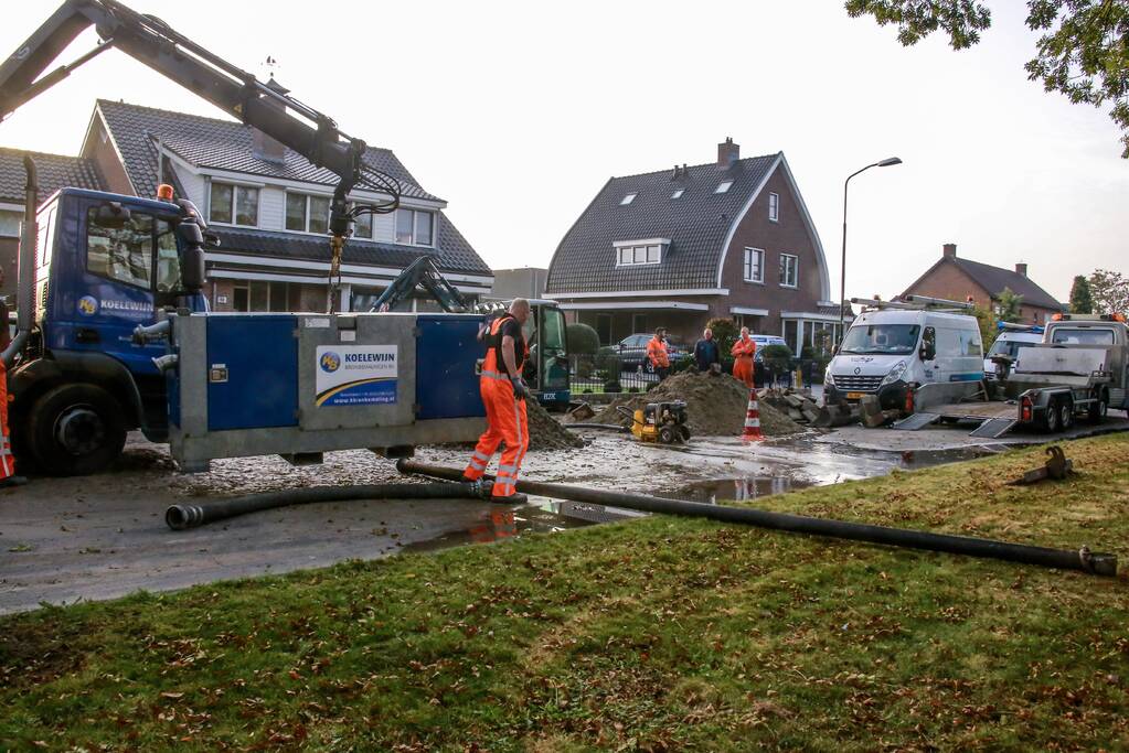 Woningen zonder water door flinke waterlekkage