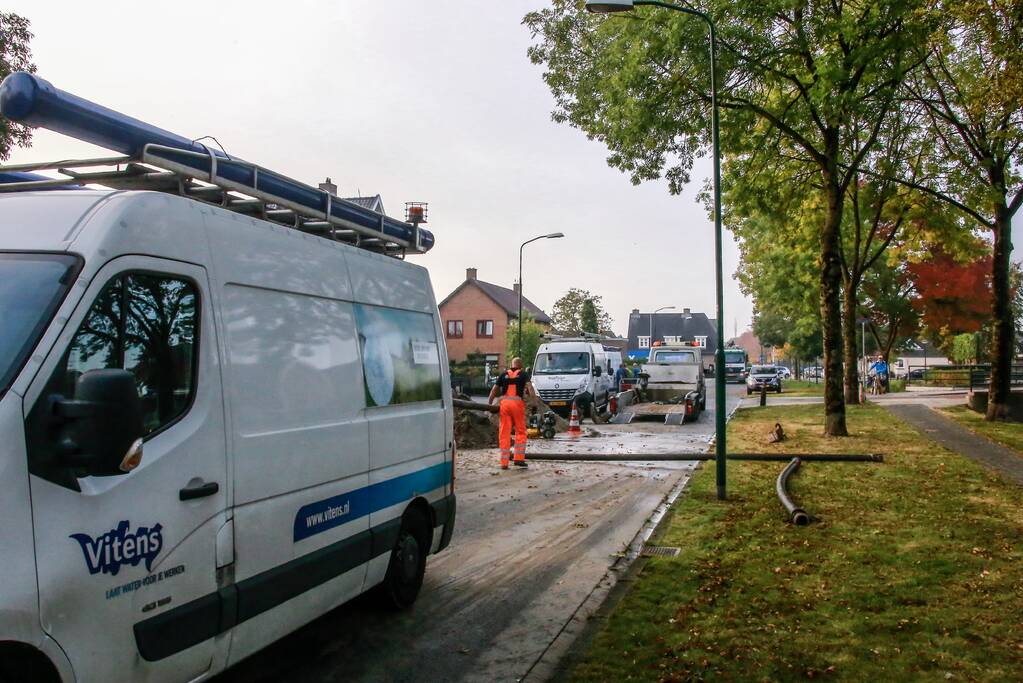 Woningen zonder water door flinke waterlekkage