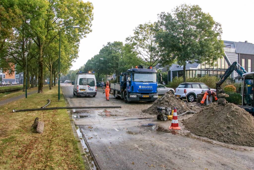 Woningen zonder water door flinke waterlekkage