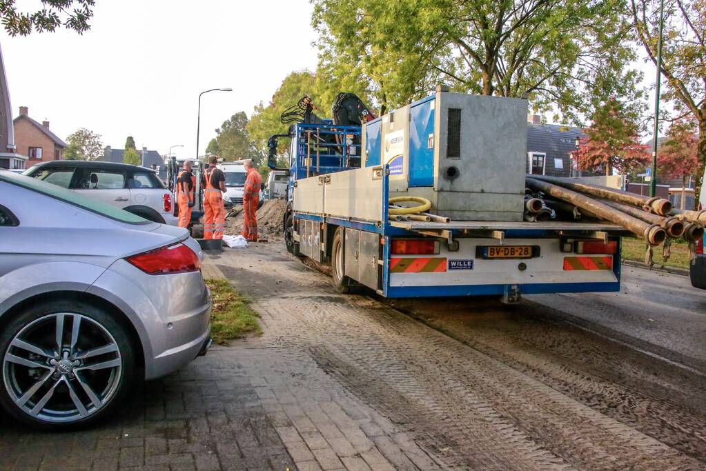 Woningen zonder water door flinke waterlekkage