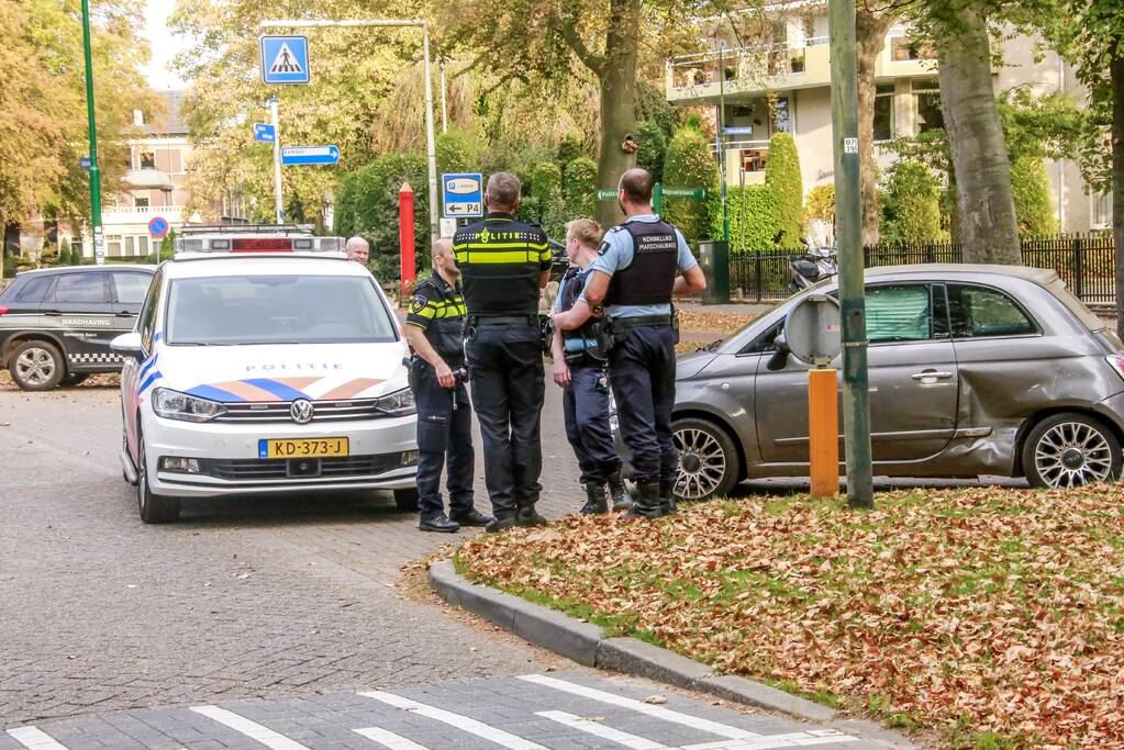 Schade bij botsing op kruising