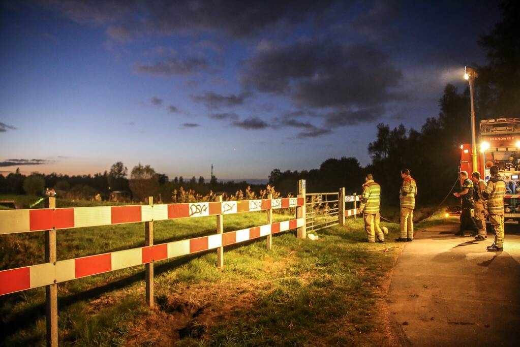 Brand bij volkstuintjes door broei