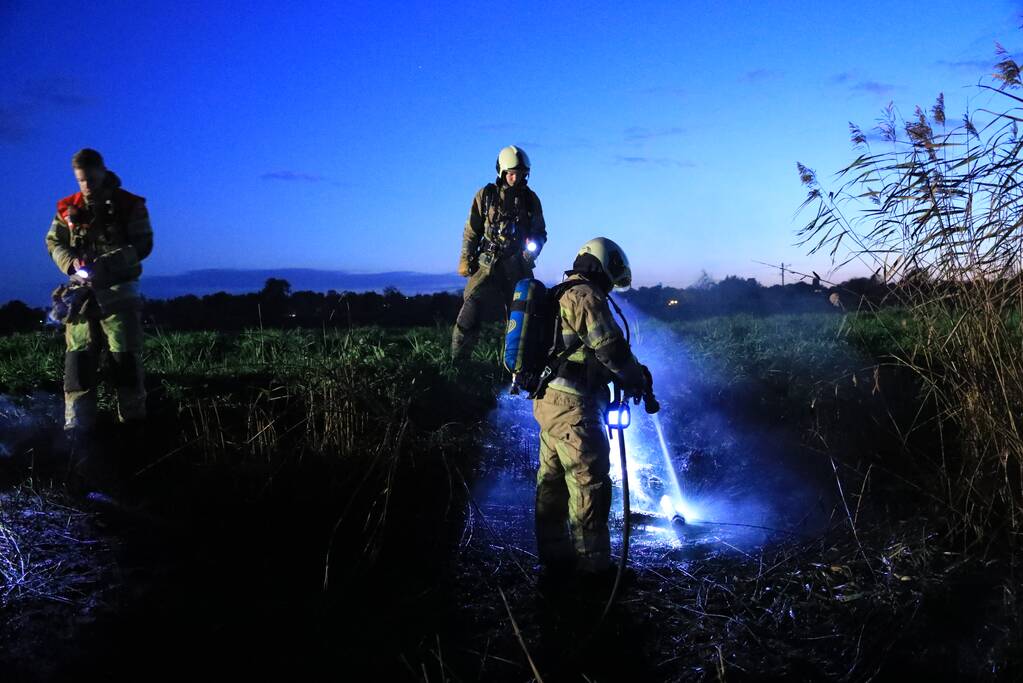 Brand bij volkstuintjes door broei