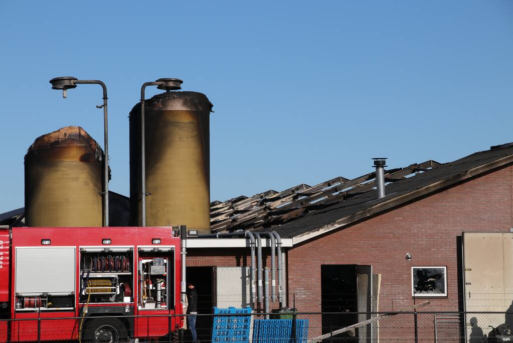 Kippenschuur verwoest door brand