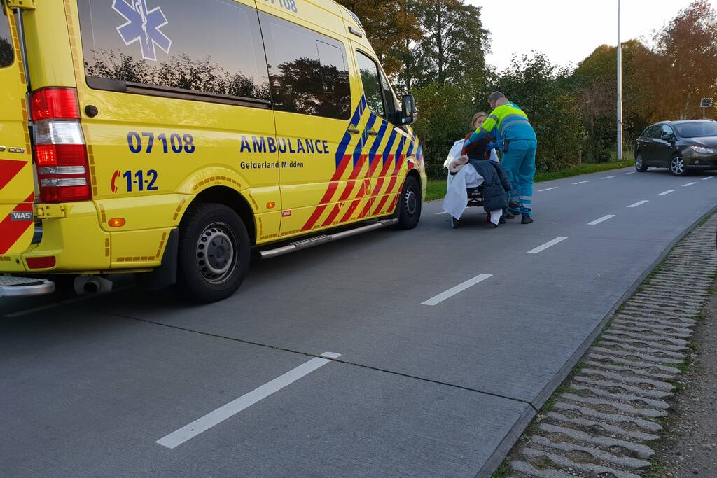 Fietsster gevallen na oneffenheid