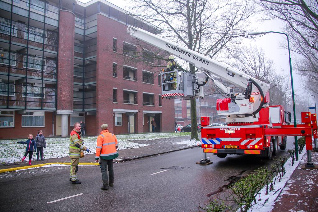 Loshangende takken boven fietspad