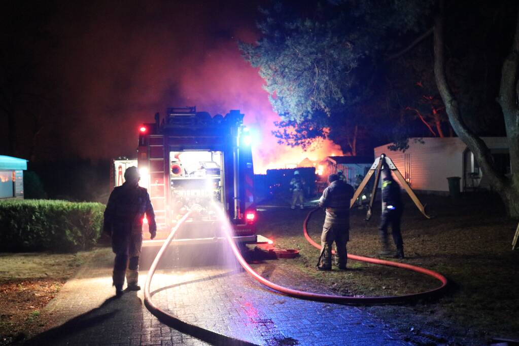 Forse brand op camping Bergbad