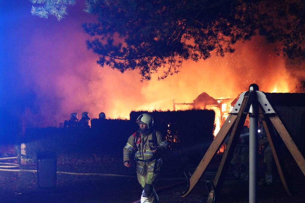 Forse brand op camping Bergbad