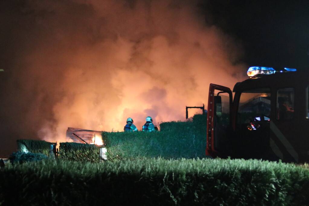 Forse brand op camping Bergbad