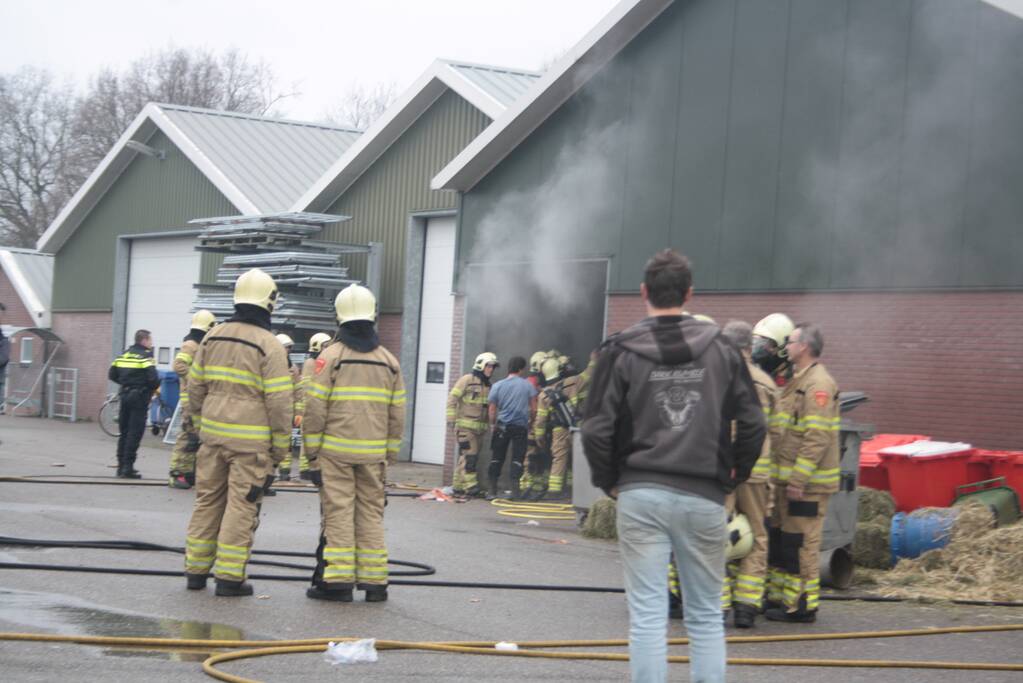 Brand in schuur