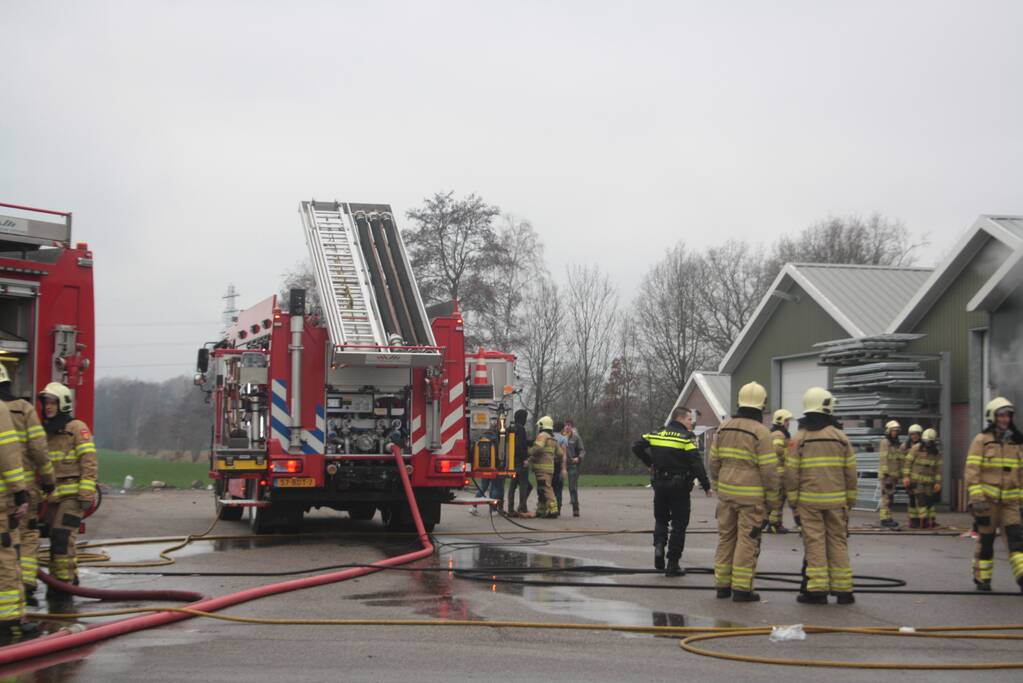 Brand in schuur