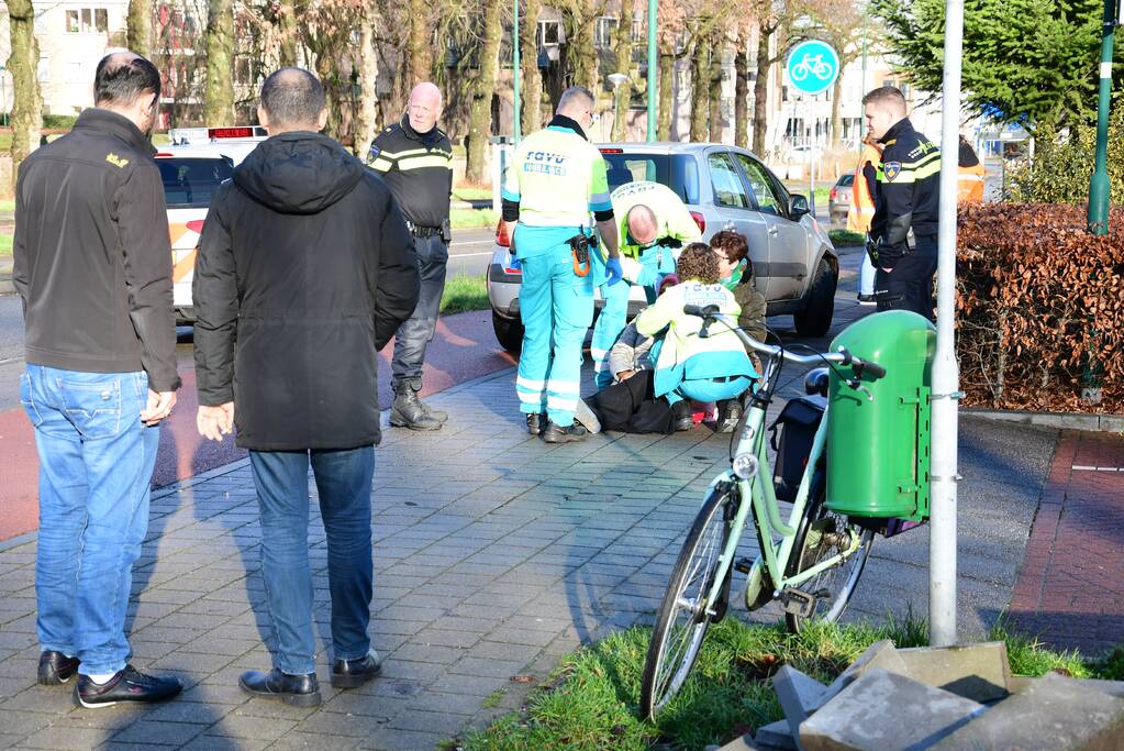 Fietsster gewond na aanrijding