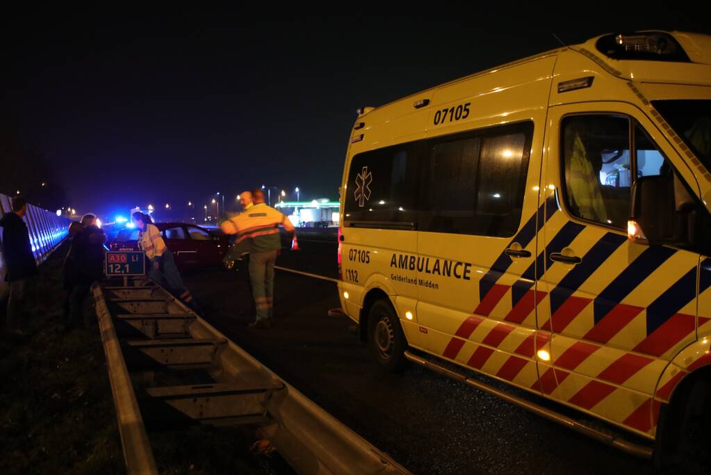 Flinke schade bij aanrijding op de snelweg (Ede)