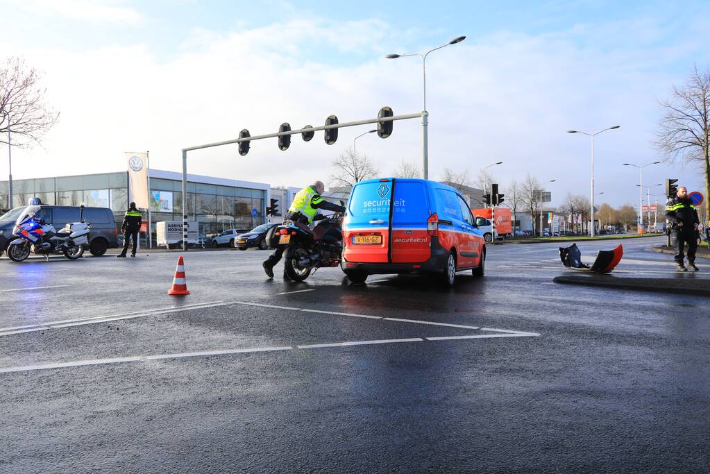 Motorrijder gewond na aanrijding met bestelbusje (Amersfoort)