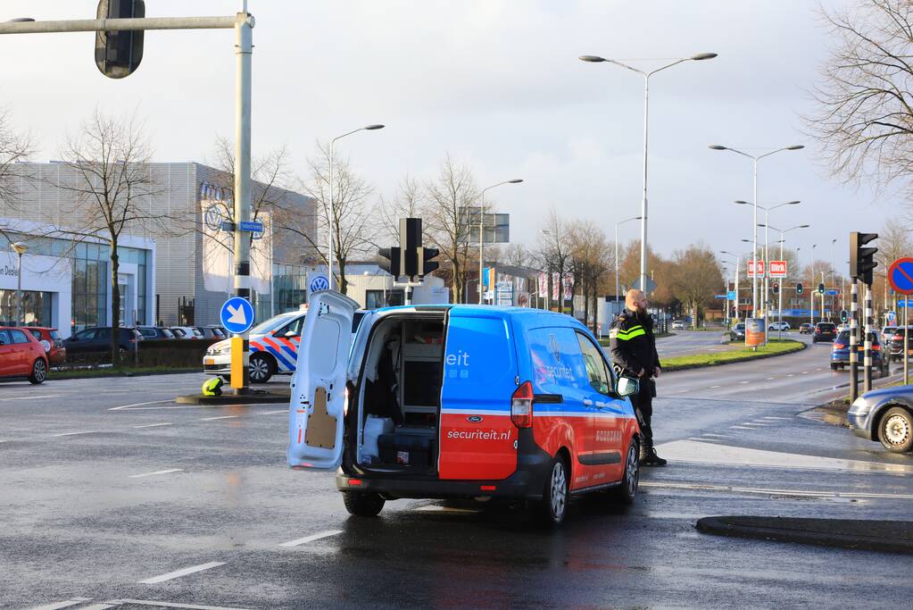 Motorrijder gewond na aanrijding met bestelbusje (Amersfoort)