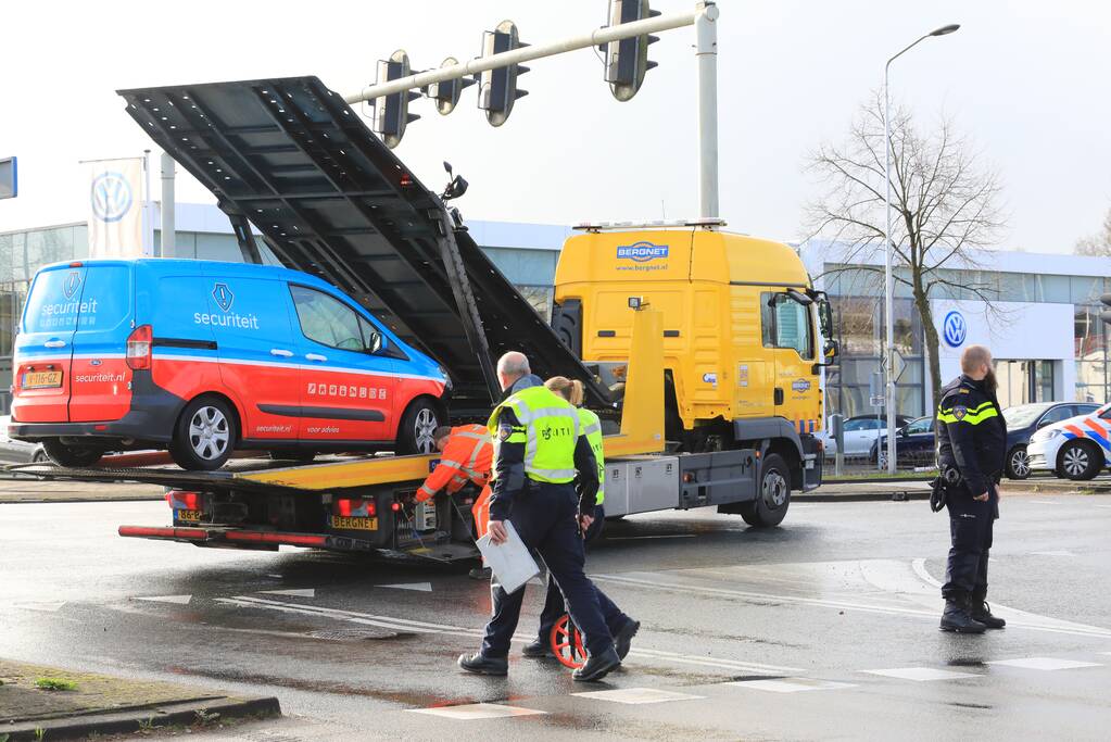 Motorrijder gewond na aanrijding met bestelbusje (Amersfoort)