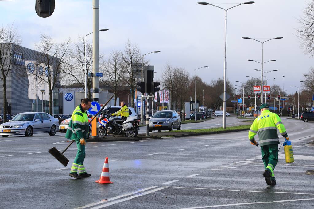 Motorrijder gewond na aanrijding met bestelbusje (Amersfoort)