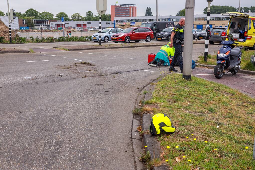 Scooterrijder gewond bij eenzijdig ongeval