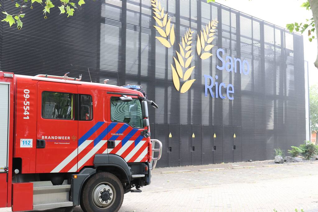 Bedrijfspand SanoRice ontruimd door brand