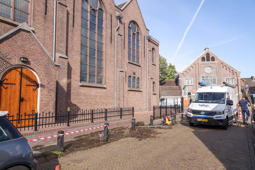 Wederom waterleidingbreuk bij Zuiderkerk