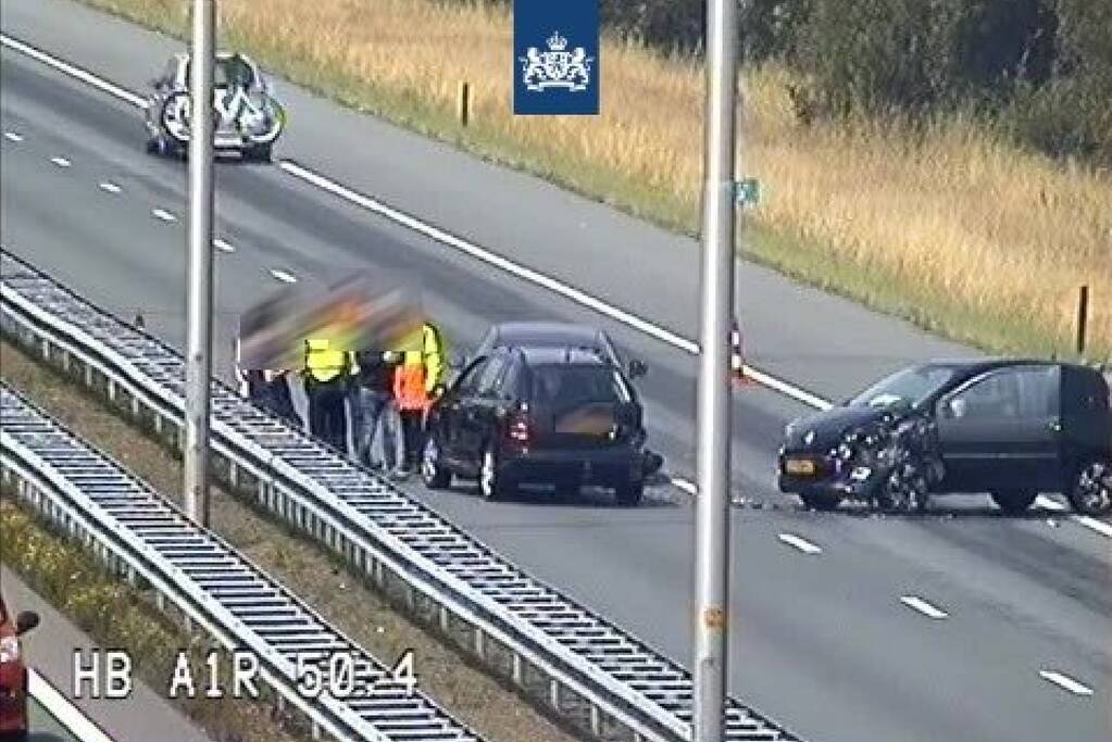 Rijstroken dicht na ongeval