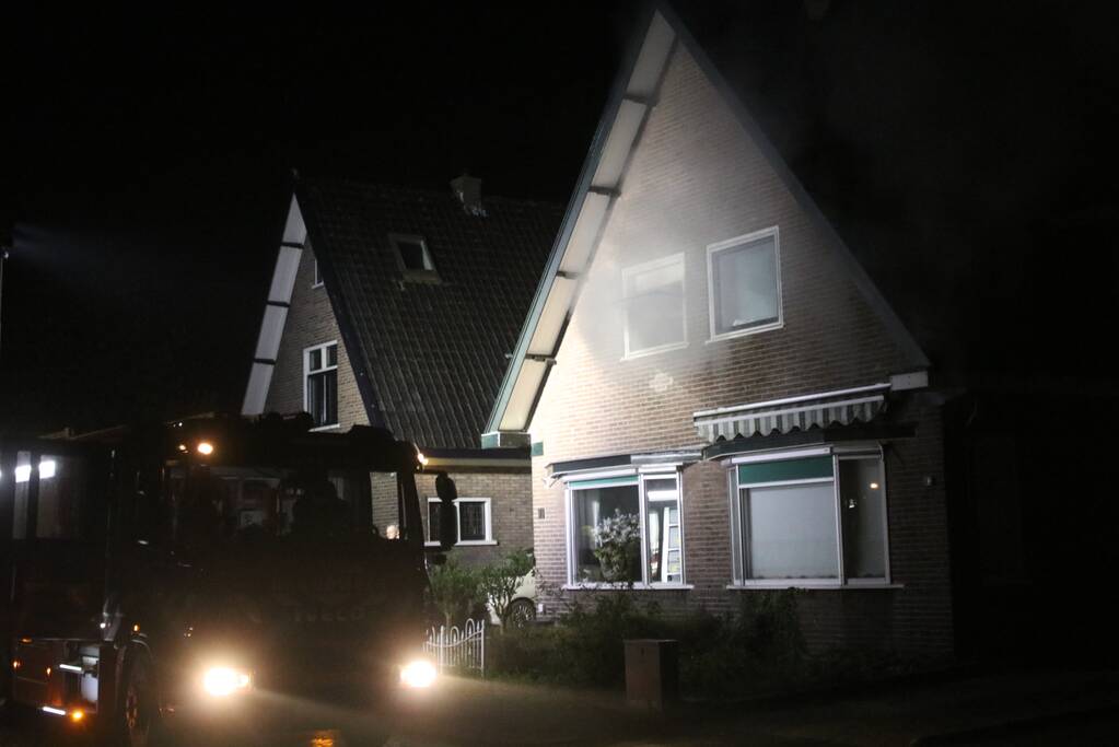 Flinke rookontwikkeling bij woningbrand