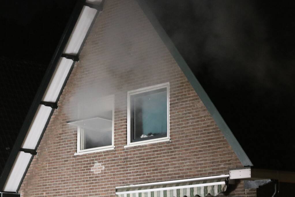 Flinke rookontwikkeling bij woningbrand