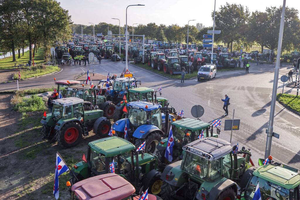 Bilthoven opslot door stikstof boerenprotest