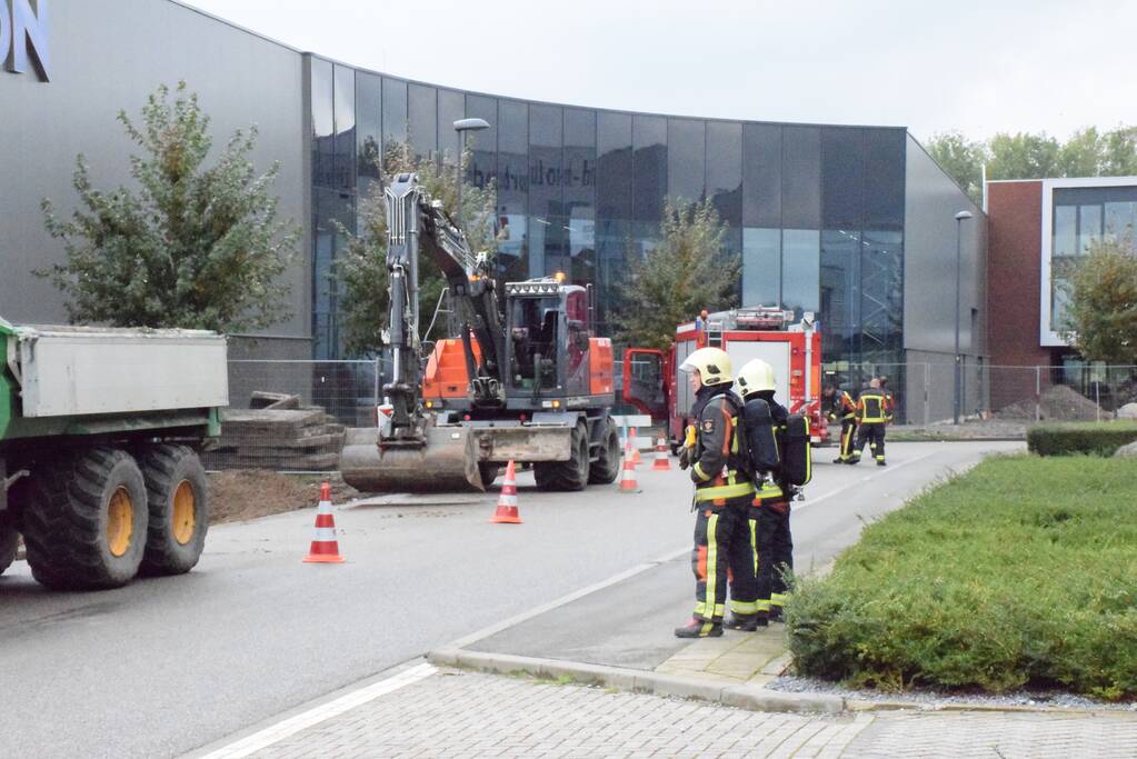 Gasleiding geraakt bij graafwerkzaamheden op bedrijventerrein Gouwepark