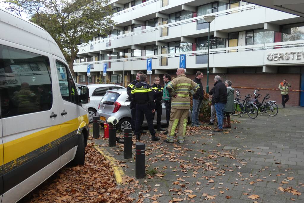 Appartementencomplex ontruimd door gaslucht