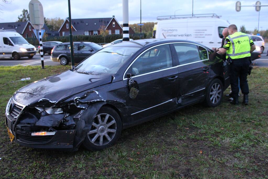 Flinke schade na botsing op kruising