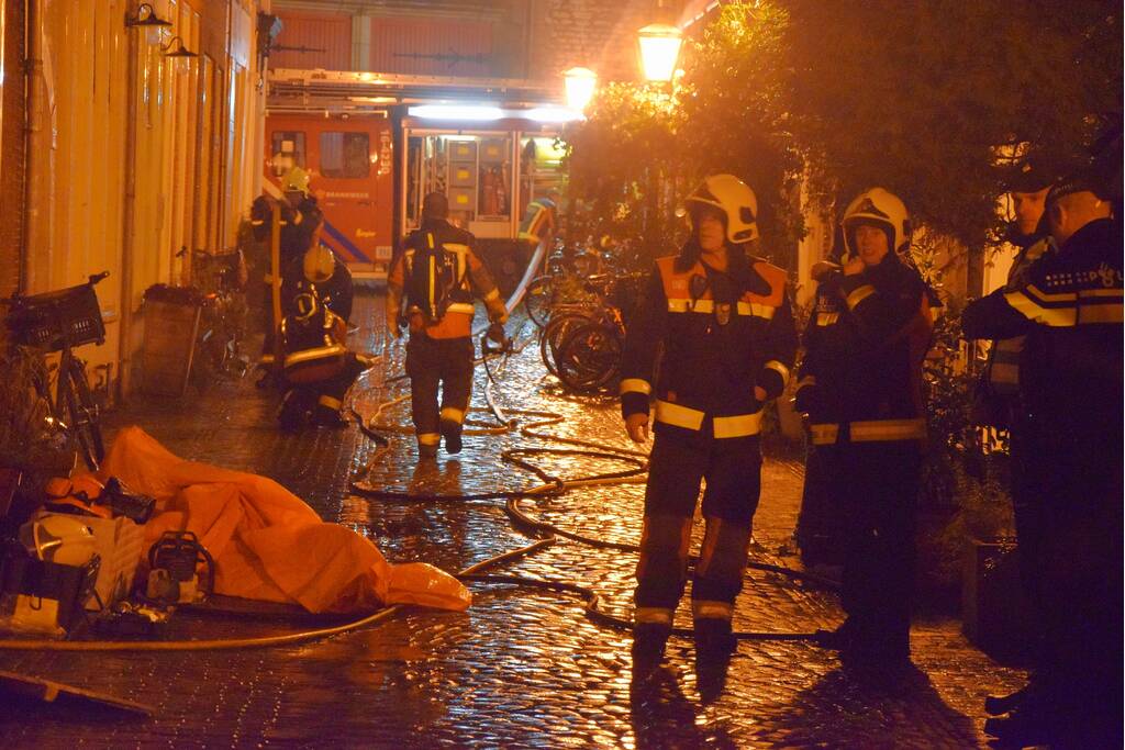 Schoorsteenbrand in monumentaalpand