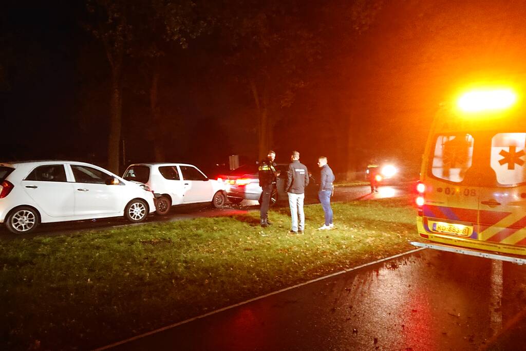 Gewonde en schade bij kop-staart aanrijding