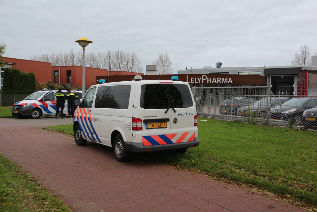 Persoon gewond bij explosie LelyPharma