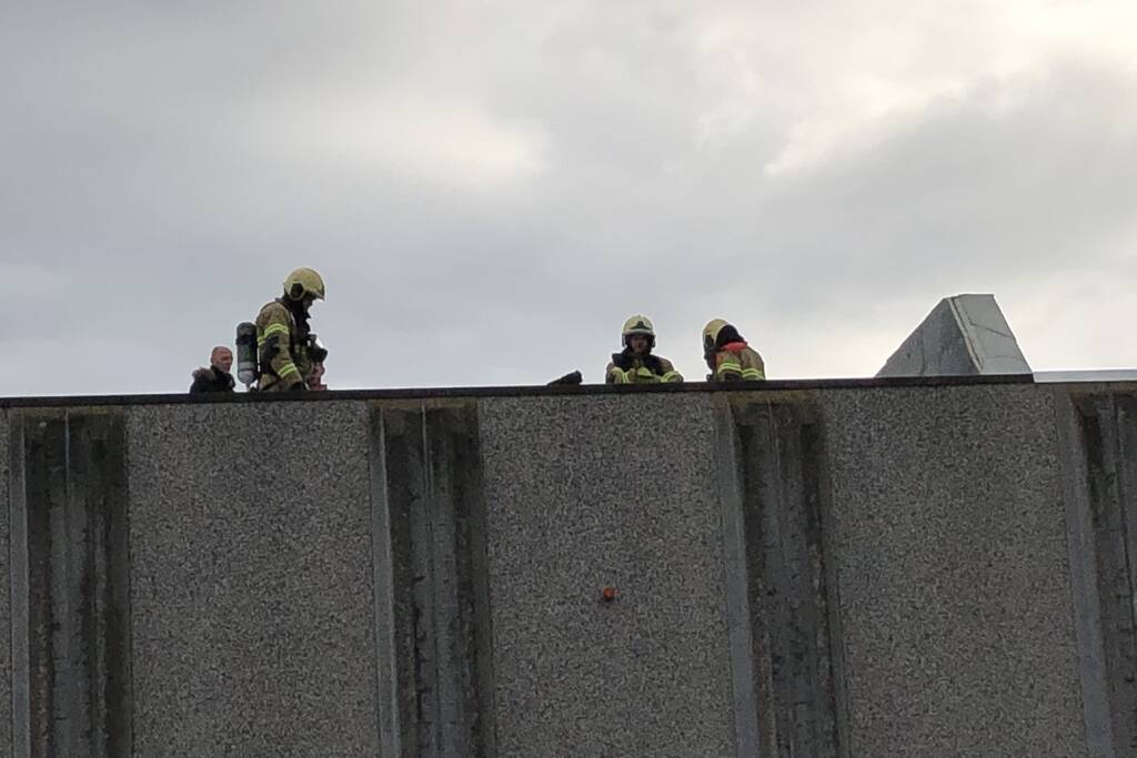 Brand op dak na werkzaamheden