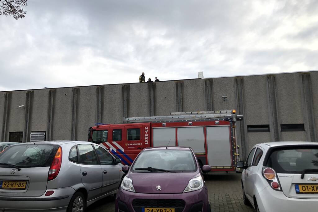 Brand op dak na werkzaamheden