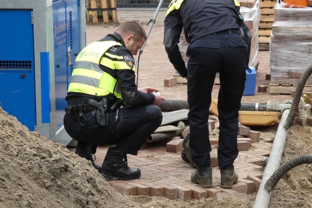 Object aangetroffen bij graafwerkzaamheden