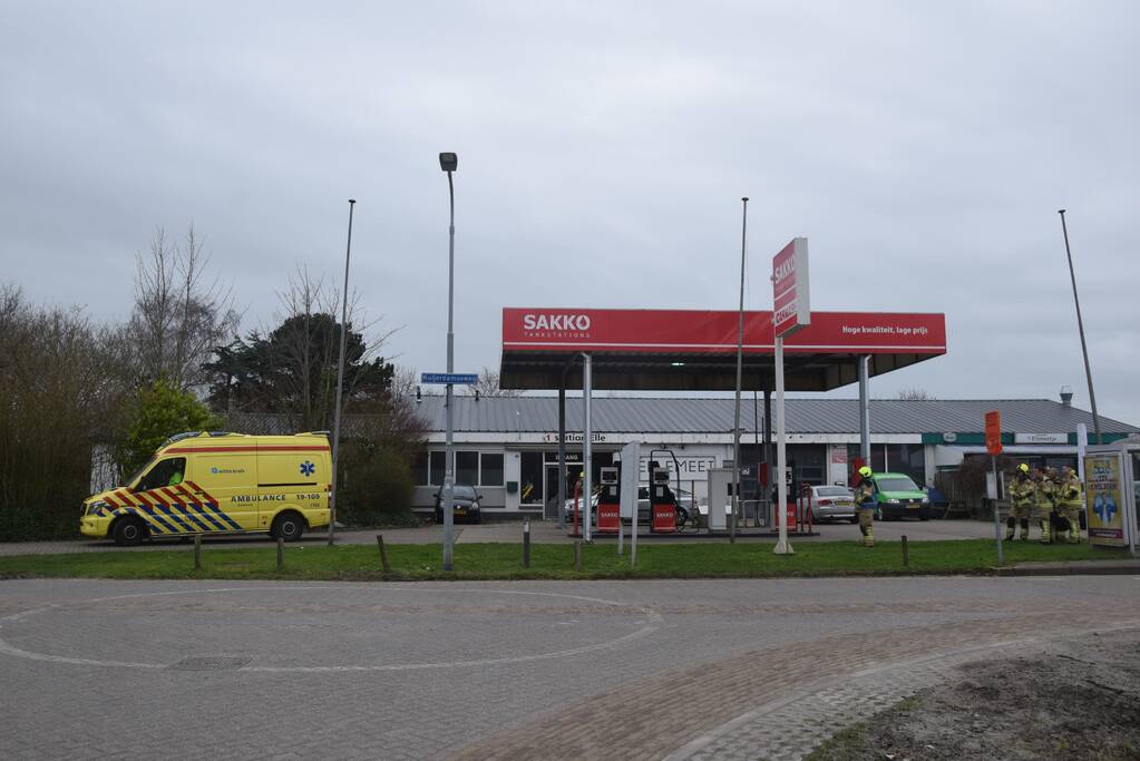 Persoon gewond door CO-vergiftiging Sakko tankstation