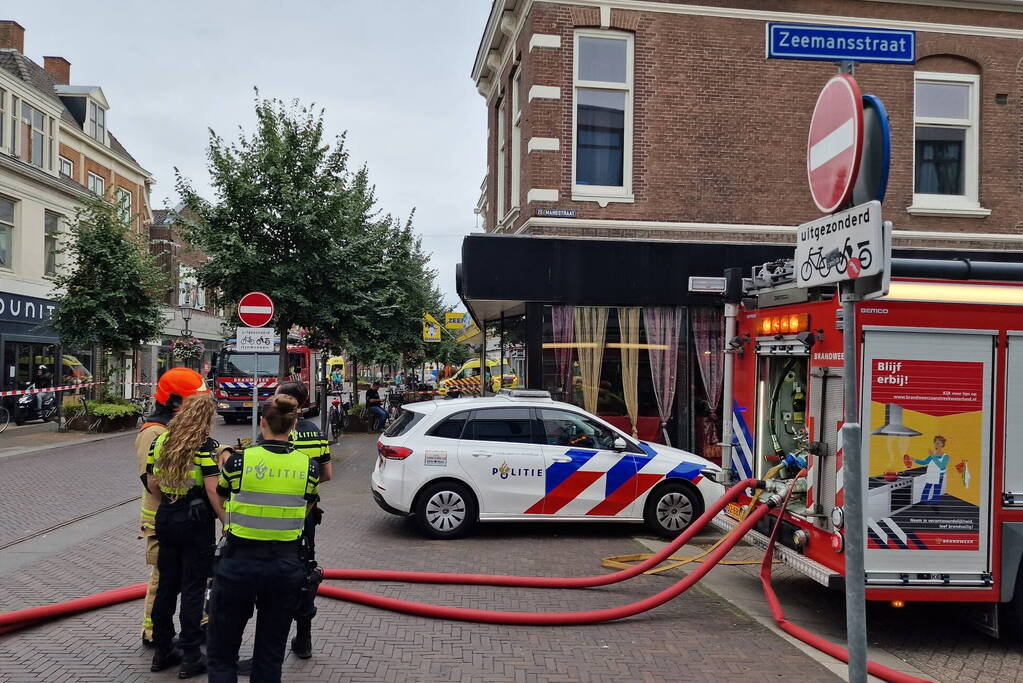 Restaurant Damas ontruimd door brand