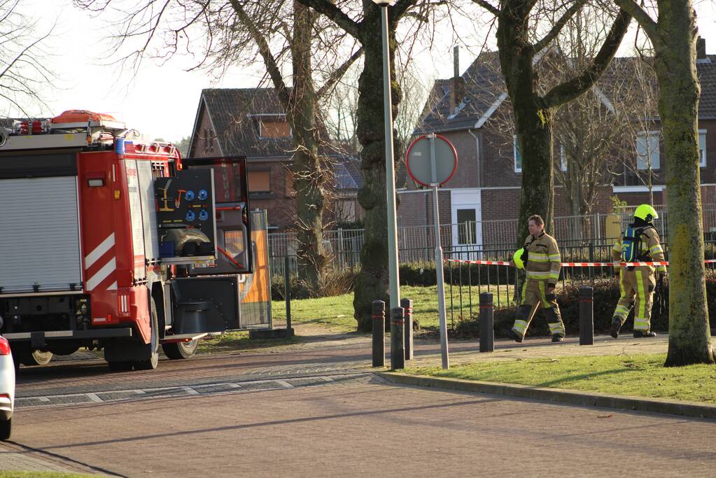 Gasleiding geraakt bij sloopwerkzaamheden