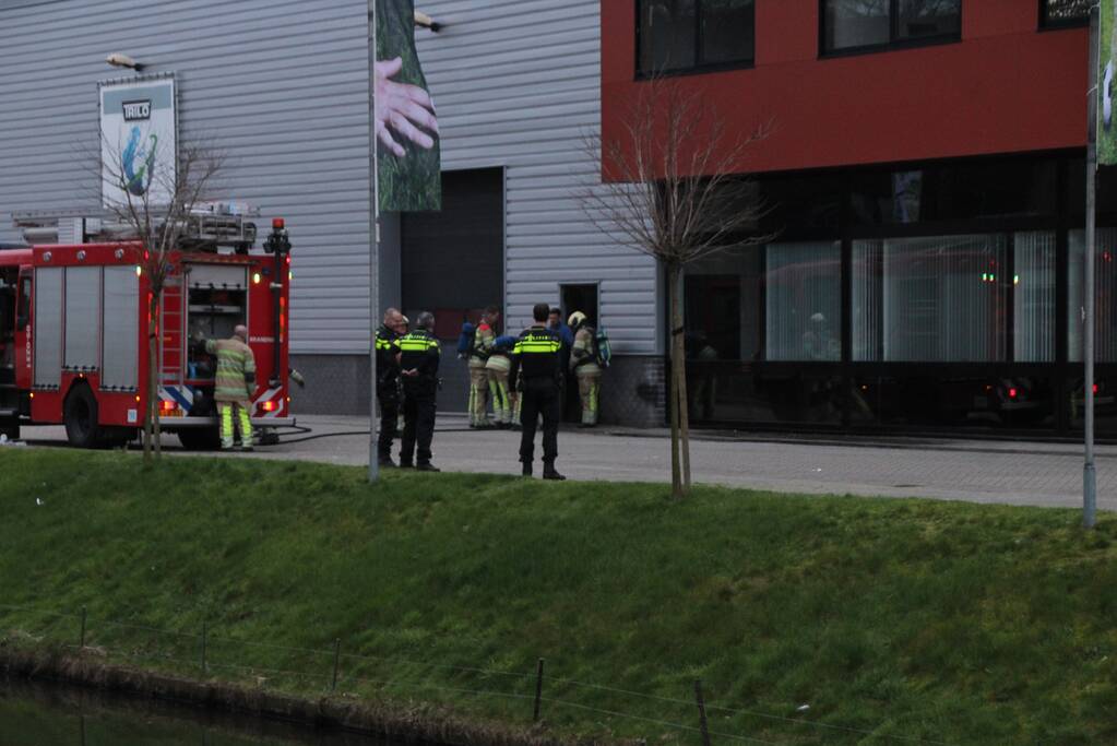 Brand in werkplaats Trilo