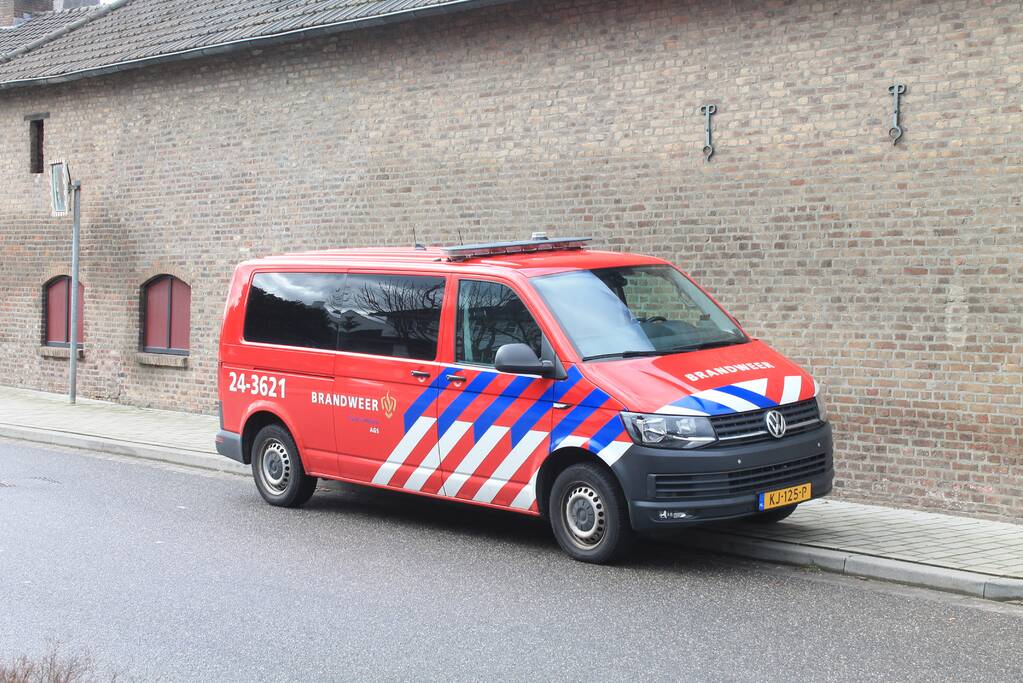 Straat afgesloten door lek in gasleiding