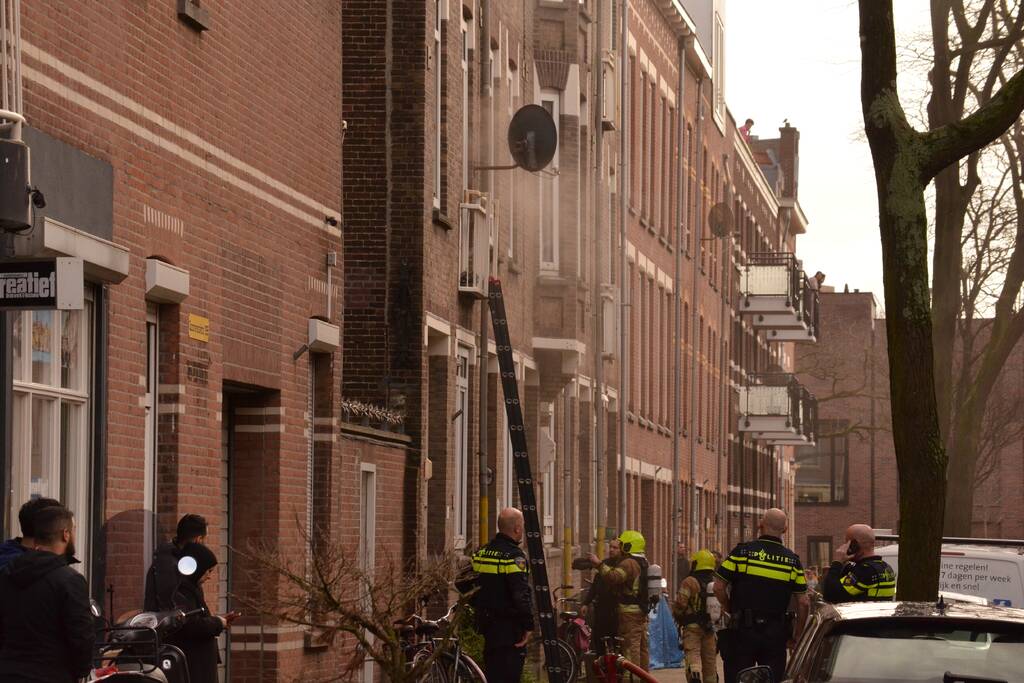 Veel rook bij brand in kelder