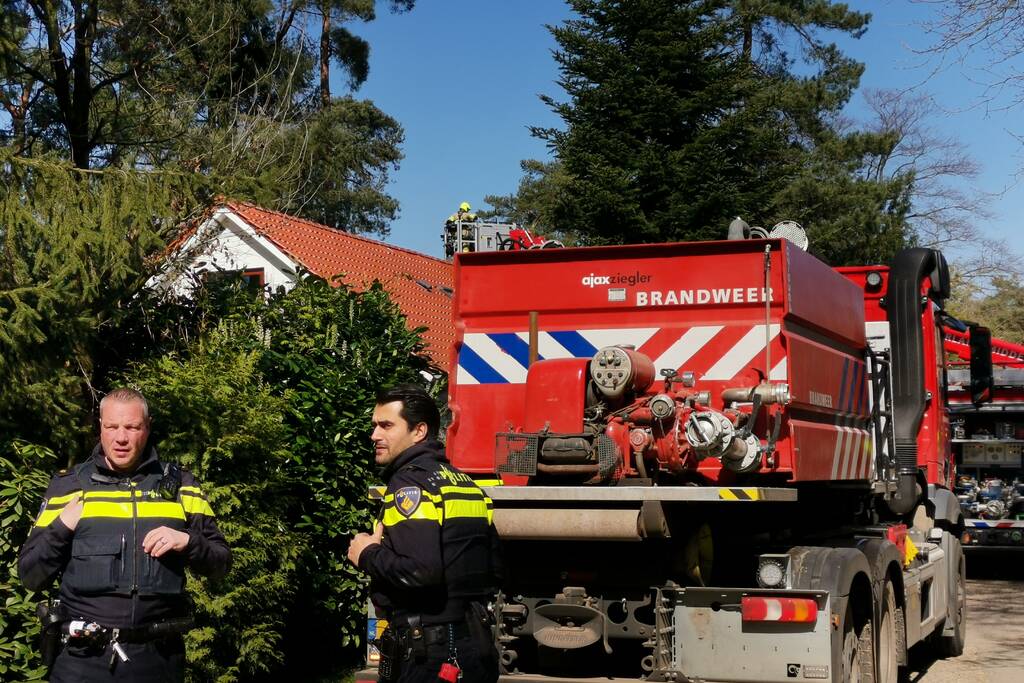 Veel rook bij brand op vakantiepark